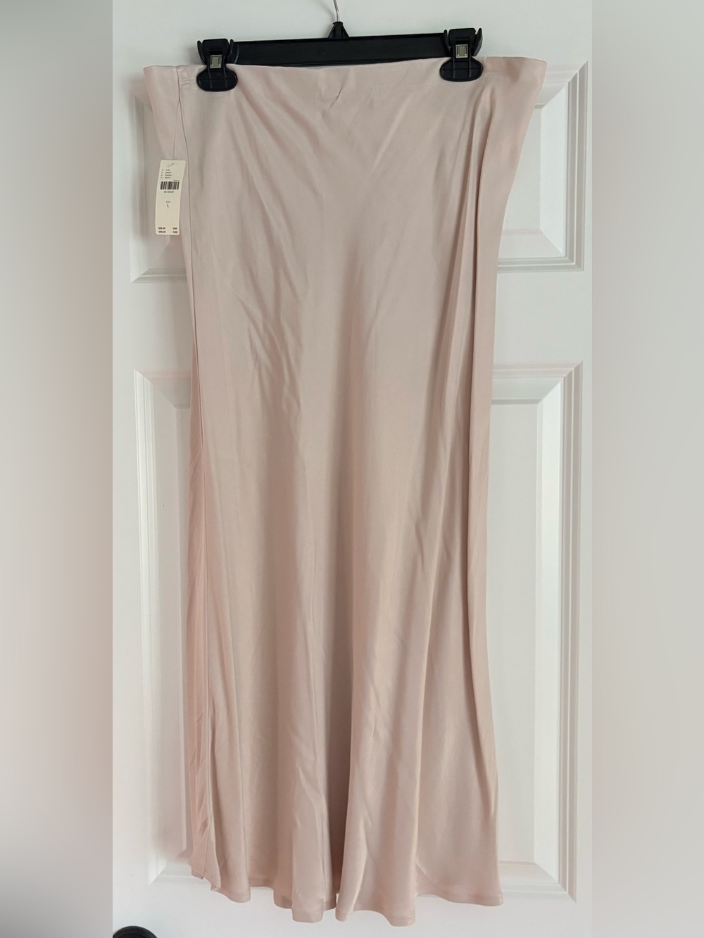 Anthropology light Pink Satin Slip Skirt